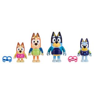 Bluey 4pk Figure Set